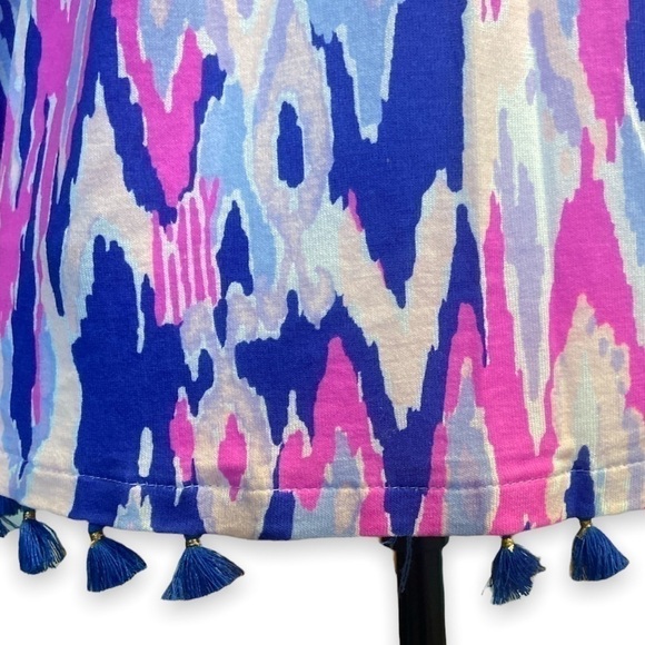 WOMEN’S lilly pulitzer one too many palma tube top amethyst ikat print size S - Picture 6 of 9
